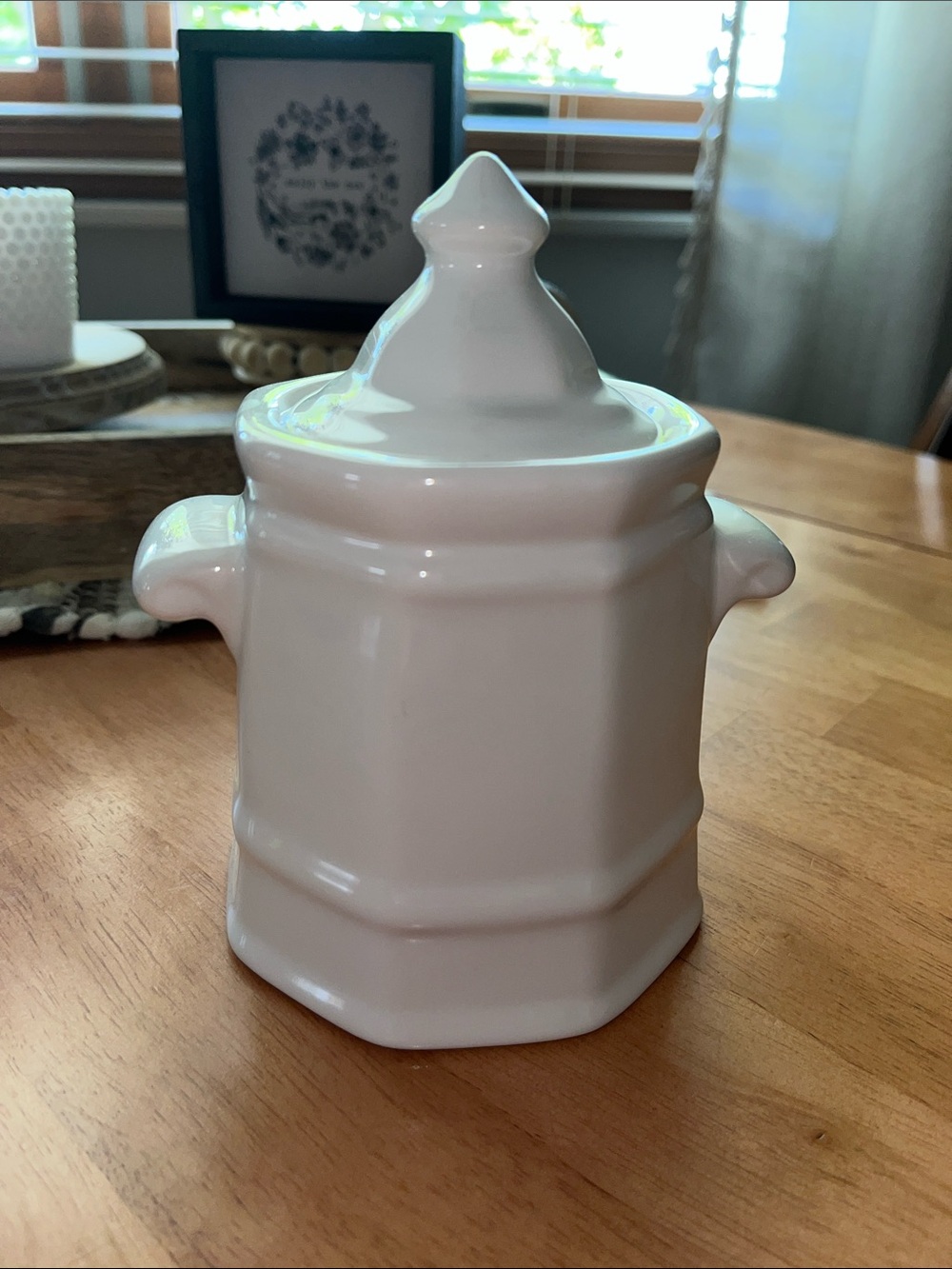 Pfaltzgraff White Ceramic Lidded Canister